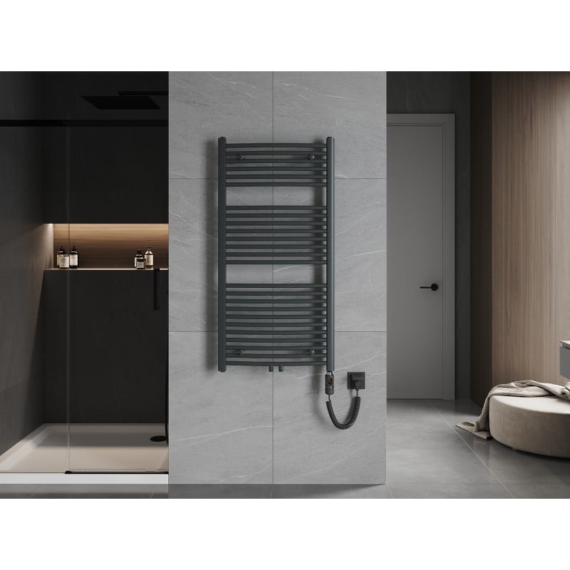 Mexen Ares elektrischer Heizkörper 1200 x 600 mm, 600 W, Anthrazit - W102-1200-600-2600-66