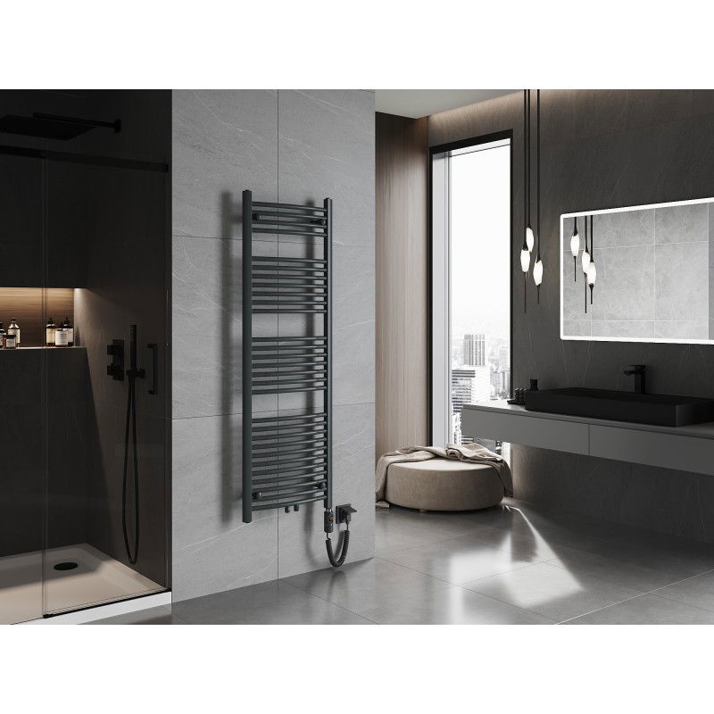 Mexen Ares ηλεκτρικό καλοριφέρ 1500 x 500 mm, 600 W, ανθρακί - W102-1500-500-2600-66