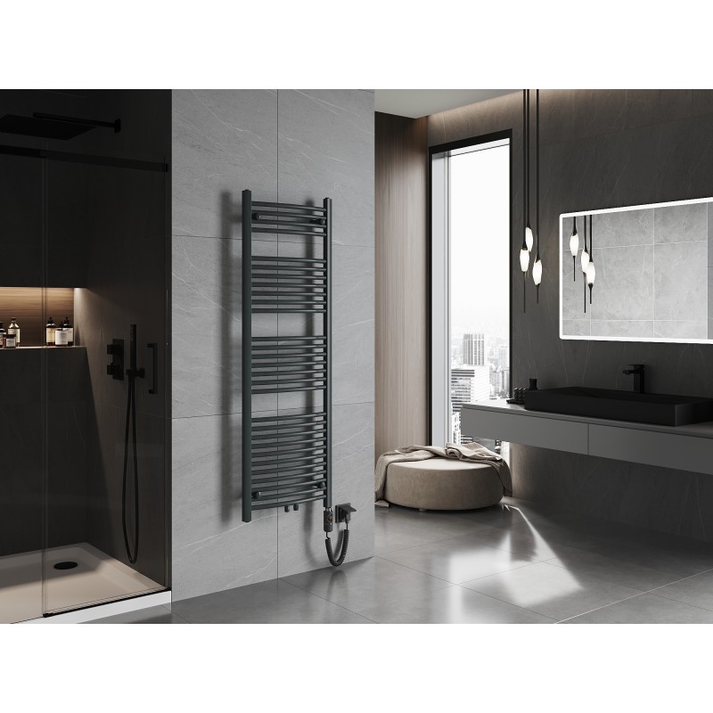 Mexen Ares sähkölämmitin 1500 x 500 mm, 600 W, antrasiitti - W102-1500-500-2600-66