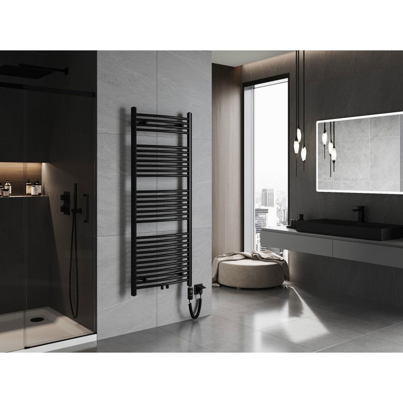 Mexen Ares elektrisk radiator 1500 x 600 mm, 900 W, svart - W102-1500-600-2900-70