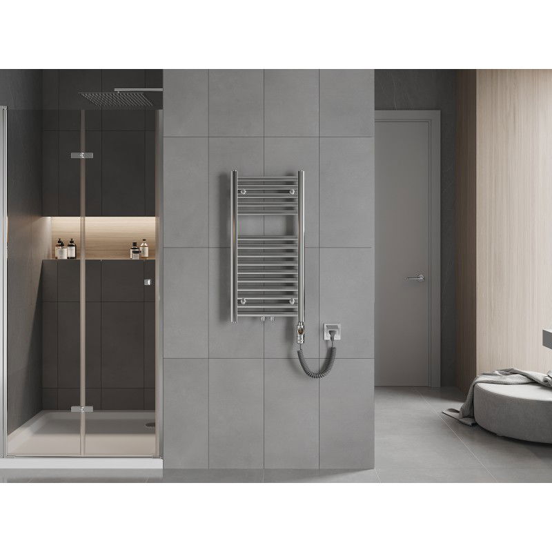 Mexen Hades ηλεκτρικό καλοριφέρ 800 x 400 mm, 300 W, χρώμιο - W104-0800-400-2300-01