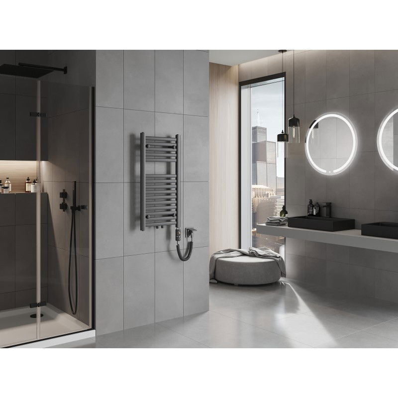 Mexen Hades ηλεκτρικό καλοριφέρ 800 x 400 mm, 300 W, ανθρακί - W104-0800-400-2300-66