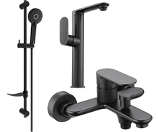 Mexen Milo DF40 vannisegisti komplekt, must - 713153DF40-70