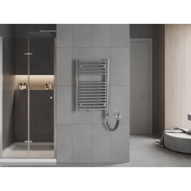 Mexen Hades ηλεκτρικό καλοριφέρ 800 x 500 mm, 300 W, χρώμιο - W104-0800-500-2300-01