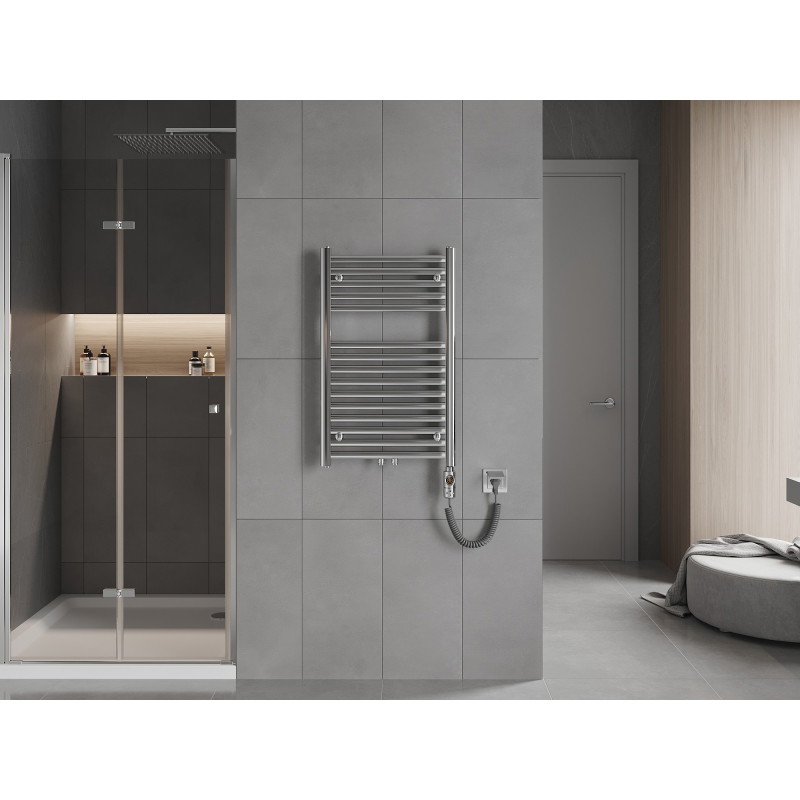 Mexen Hades radiador eléctrico 800 x 500 mm, 300 W, cromo - W104-0800-500-2300-01