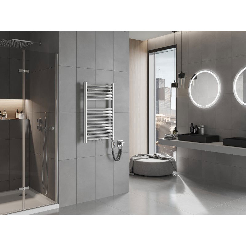 Mexen Hades električni radiator 800 x 500 mm, 300 W, krom - W104-0800-500-2300-01