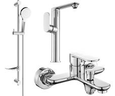 Mexen Milo DF05 vannikomplekt, kroom - 713153DF05-00