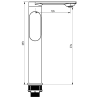 Mexen Milo DF05 vannikomplekt, kuldne - 713153DF05-50