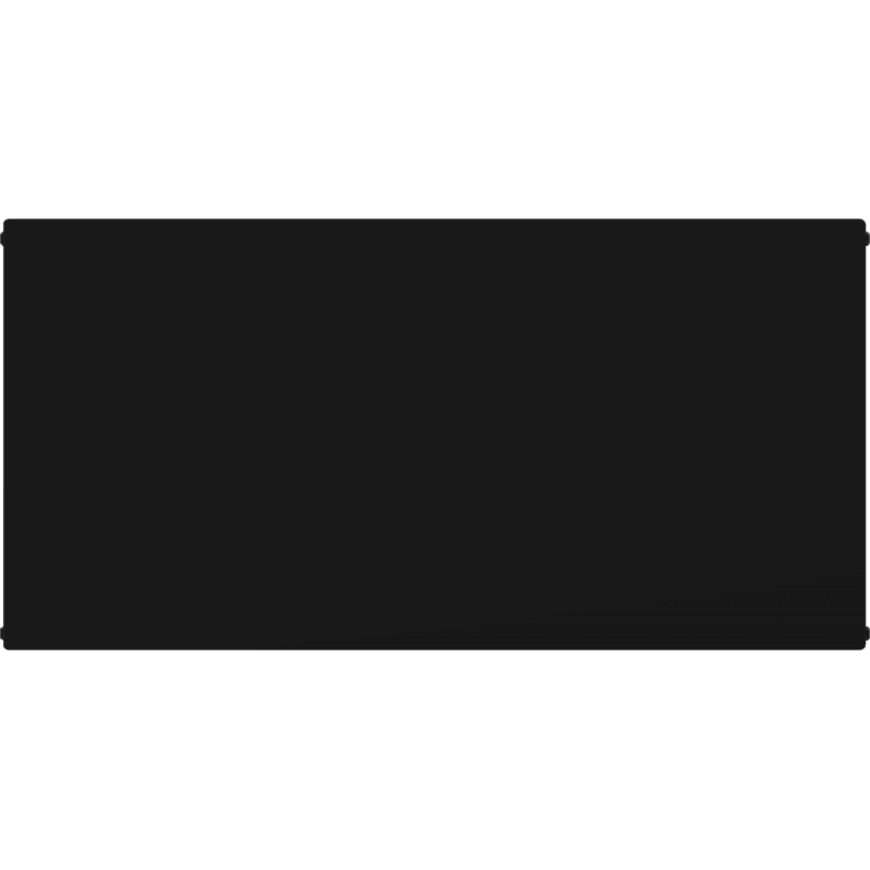 Mexen CHF20 Hygiene Flat radiador de placa 300 x 1200 mm, conexão lateral, 682 W, preto - W420HF-030-120-70