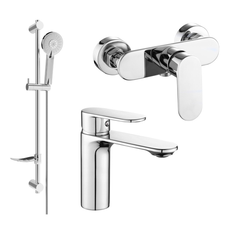 Mexen Milo DF40 dušikomplekt, kroom - 71304DF40-00