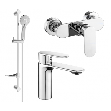 Mexen Milo DF40 ensemble de douche, chrome - 71304DF40-00