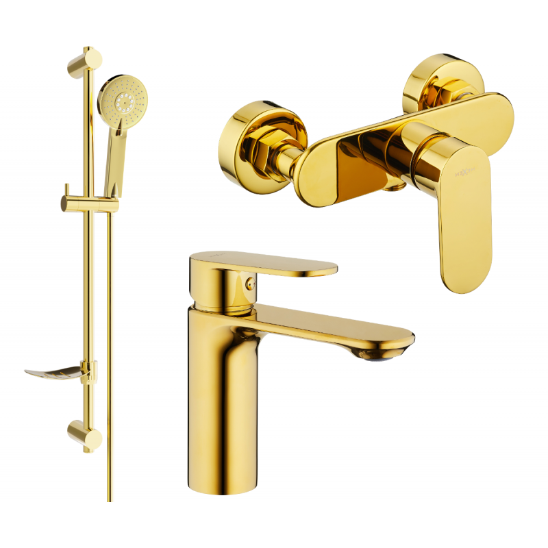 Mexen Milo DF40 dušas komplekts, zelta - 71304DF40-50