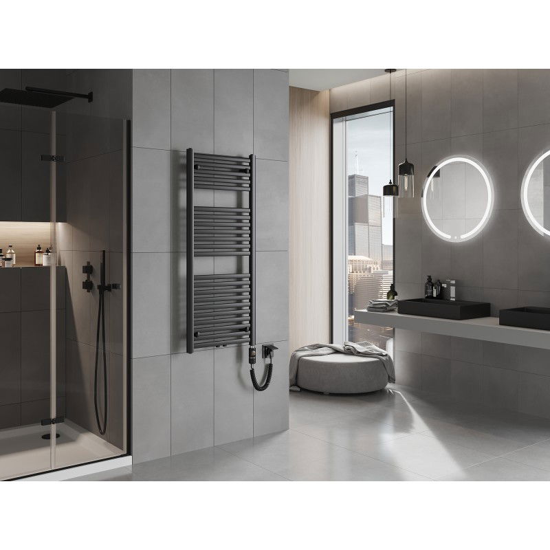 Mexen Hades elektrische radiator 1200 x 500 mm, 600 W, zwart - W104-1200-500-2600-70