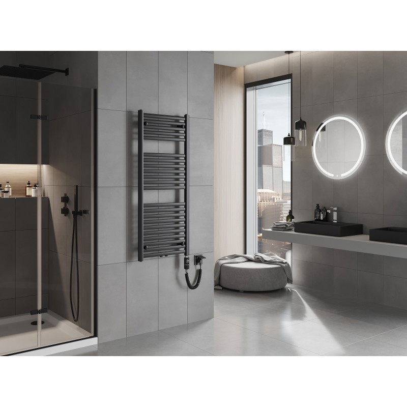 Mexen Hades radiador eléctrico 1200 x 500 mm, 600 W, negro - W104-1200-500-2600-70