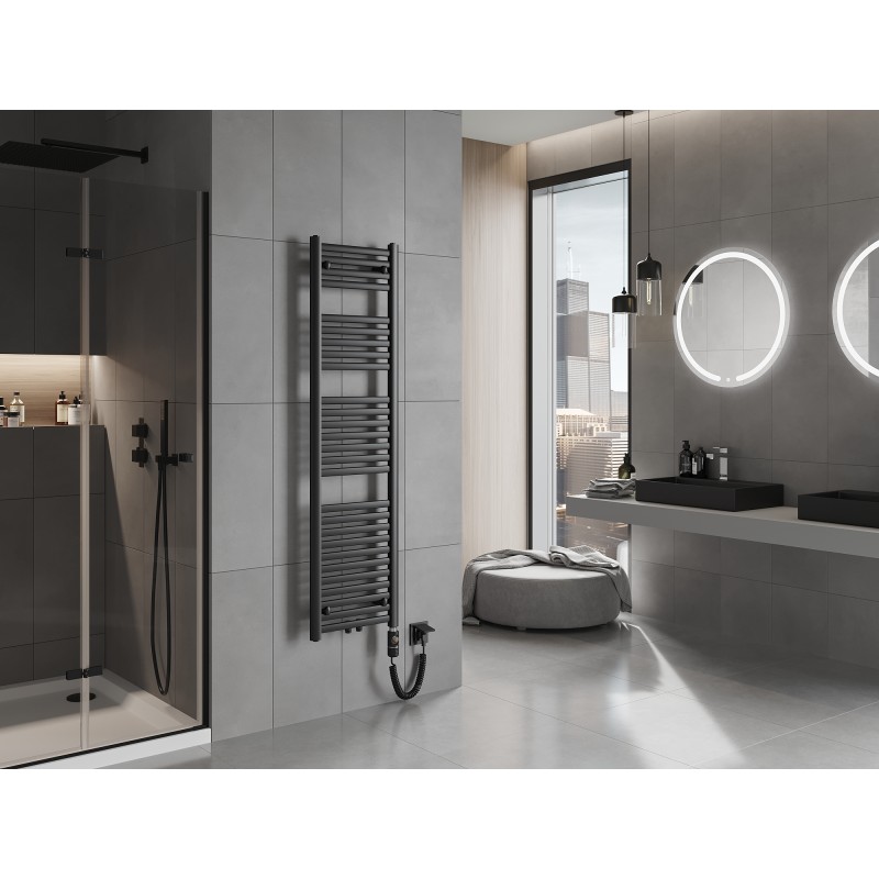 Mexen Hades električni radiator 1500 x 400 mm, 600 W, črna - W104-1500-400-2600-70