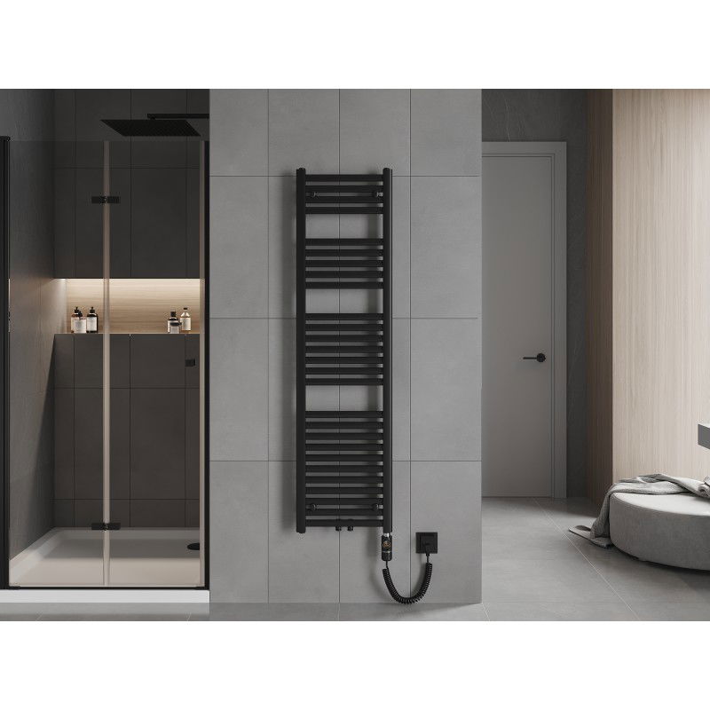 Mexen Hades ηλεκτρικό θερμαντικό σώμα 1500 x 400 mm, 600 W, μαύρο - W104-1500-400-2600-70