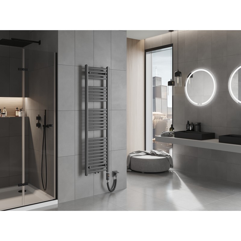 Mexen Hades ηλεκτρικό καλοριφέρ 1500 x 400 mm, 600 W, ανθρακί - W104-1500-400-2600-66