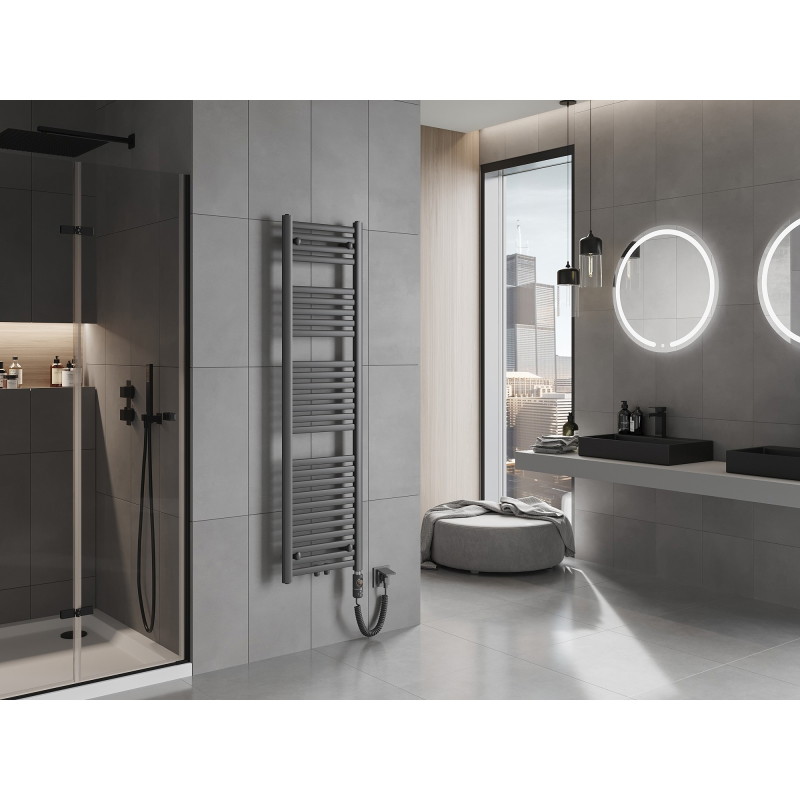 Mexen Hades radiador eléctrico 1500 x 400 mm, 600 W, antracita - W104-1500-400-2600-66