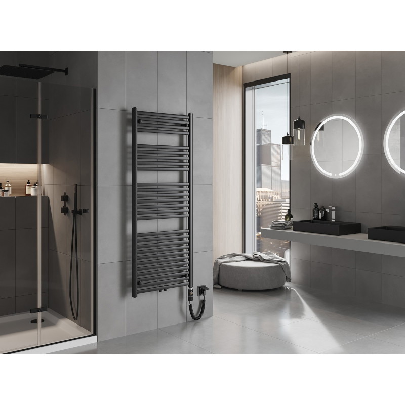Mexen Hades radiador eléctrico 1500 x 600 mm, 900 W, negro - W104-1500-600-2900-70