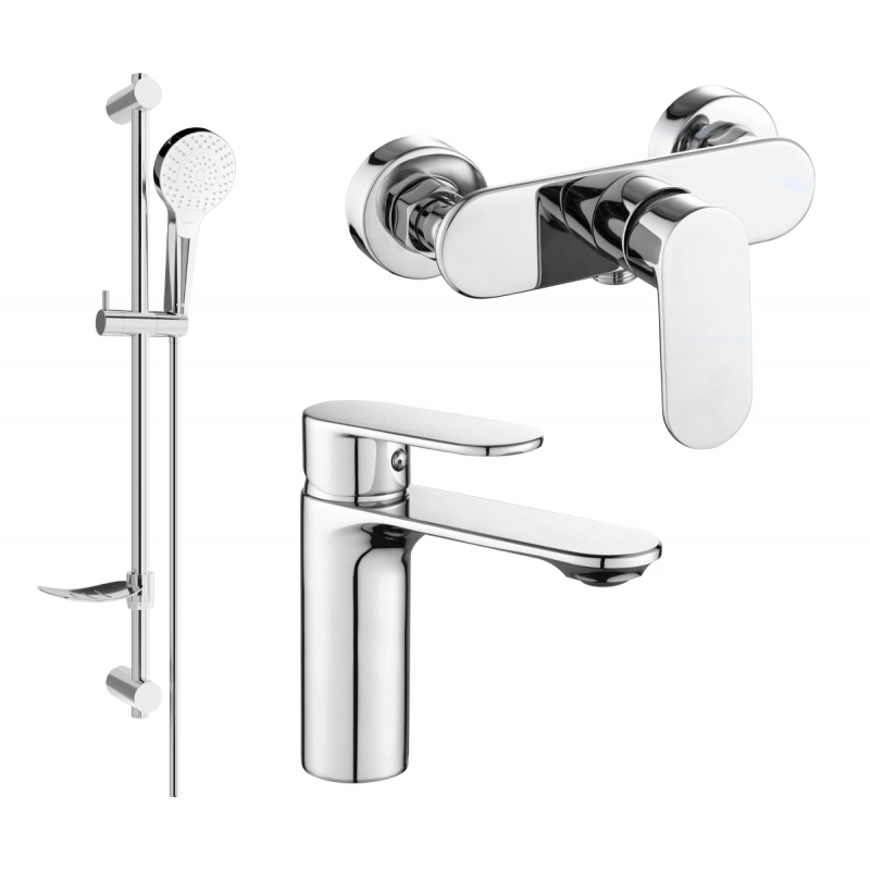 Mexen Milo DF05 conjunto de ducha, cromo - 71304DF05-00