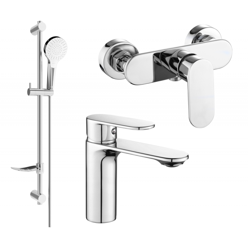 Mexen Milo DF05 conjunto de duche, cromado - 71304DF05-00