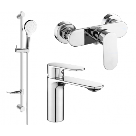 Mexen Milo DF05 conjunto de ducha, cromo - 71304DF05-00
