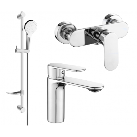 Mexen Milo DF05 doucheset, chroom - 71304DF05-00