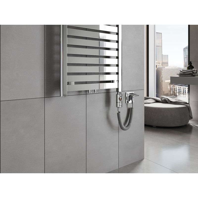 Mexen Uran elektrisk radiator 800 x 600 mm, 300 W, krom - W105-0800-600-2300-01