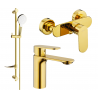 Mexen Milo DF05 doucheset, goud - 71304DF05-50