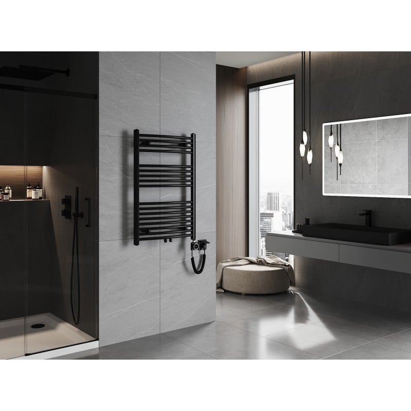 Mexen Ares elektrischer Heizkörper 900 x 600 mm, 400 W, schwarz - W102-0900-600-6400-70