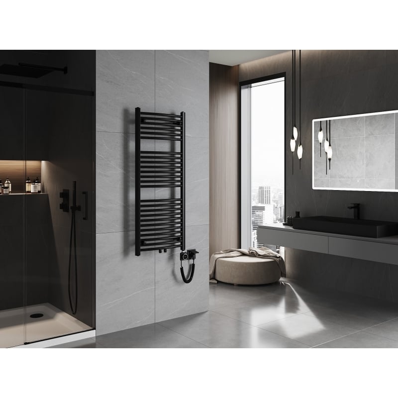 Mexen Ares radiador eléctrico 1200 x 500 mm, 500 W, negro - W102-1200-500-6500-70