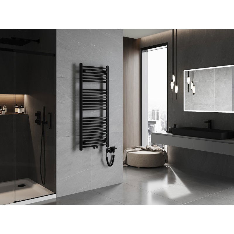 Mexen Ares radiador elétrico 1200 x 500 mm, 500 W, preto - W102-1200-500-6500-70