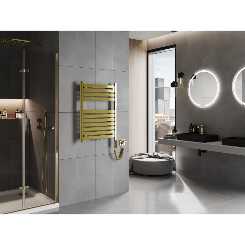 Mexen Uran ηλεκτρικό καλοριφέρ 800 x 600 mm, 300 W, χρυσό - W105-0800-600-2300-50