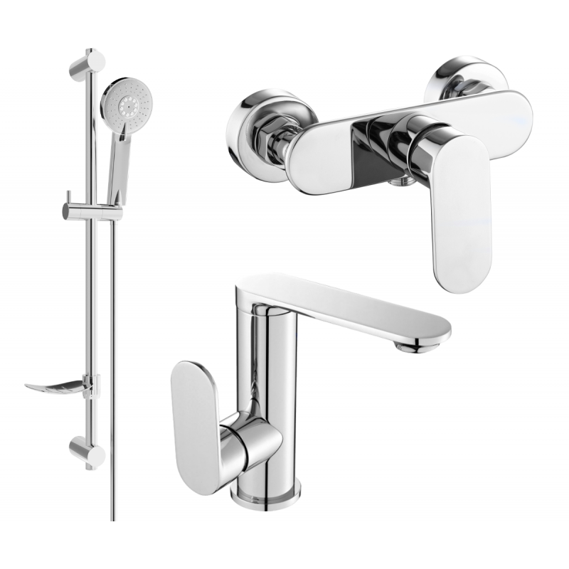 Mexen Milo DF40 douchegarnituur, chroom - 713054DF40-00