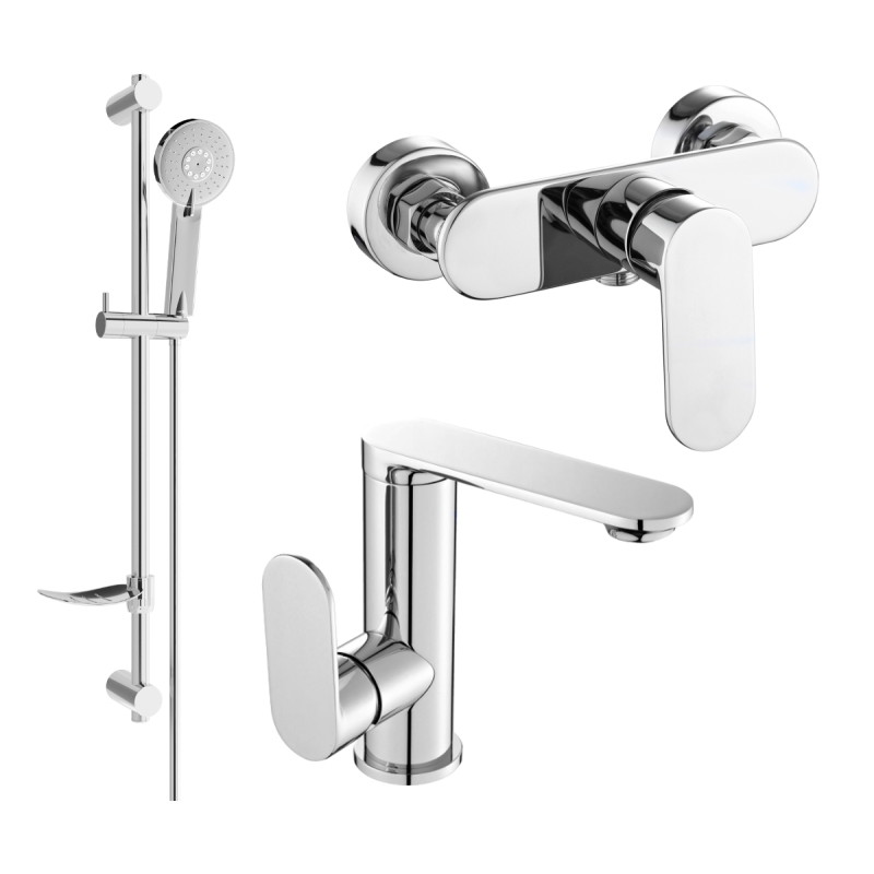 Mexen Milo DF40 dušikomplekt, kroom - 713054DF40-00