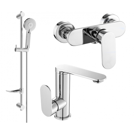 Mexen Milo DF40 douchegarnituur, chroom - 713054DF40-00
