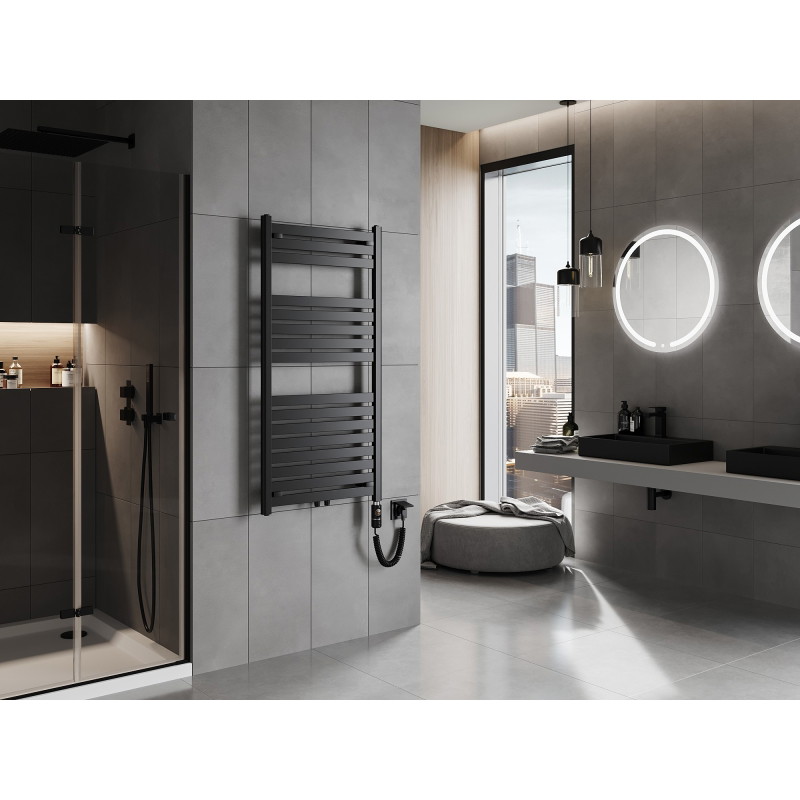 Mexen Uran radiador eléctrico 1200 x 600 mm, 600 W, negro - W105-1200-600-2600-70