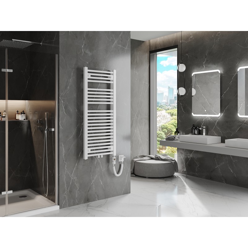 Mexen Pluton sähköradiaattori 1200 x 500 mm, 600 W, valkoinen - W106-1200-500-2600-20