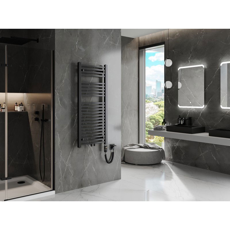 Mexen Pluton Electric Radiator 1200 x 500 mm, 600 W, Black - W106-1200-500-2600-70