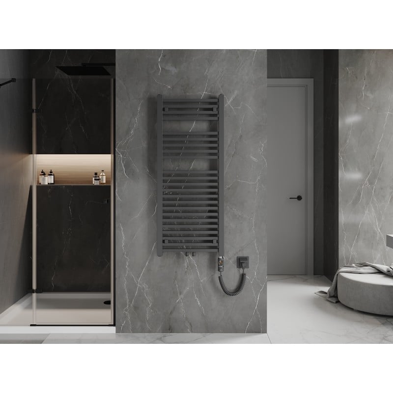 Mexen Pluton Elektroheizkörper 1200 x 500 mm, 600 W, Anthrazit - W106-1200-500-2600-66