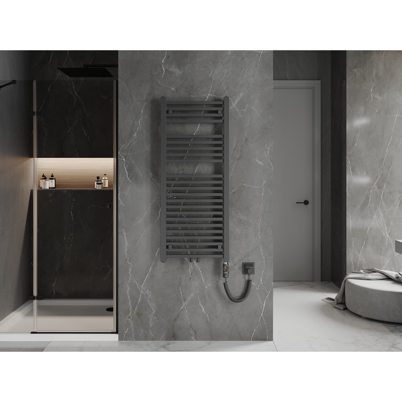 Mexen Pluton sähkölämmitin 1200 x 500 mm, 600 W, antrasiitti - W106-1200-500-2600-66