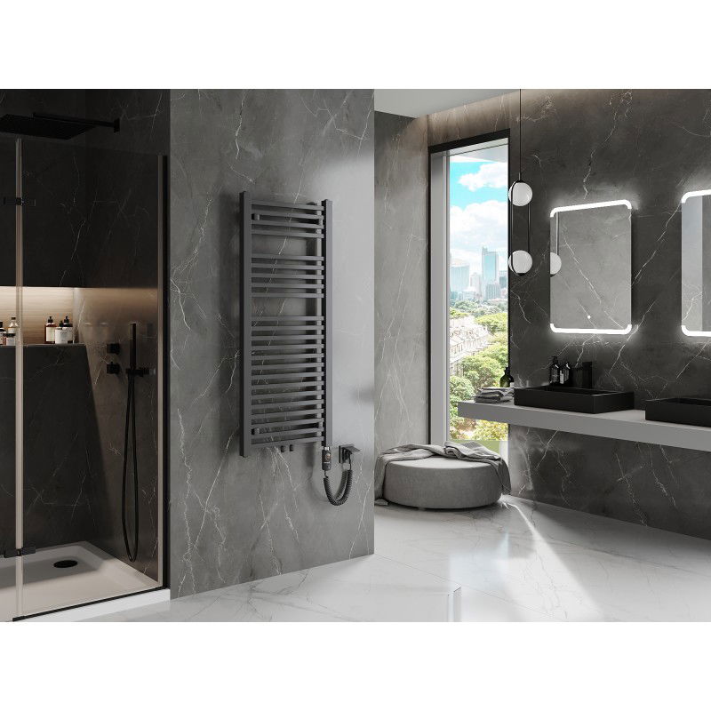 Mexen Pluton Ηλεκτρικό καλοριφέρ 1200 x 500 mm, 600 W, ανθρακί - W106-1200-500-2600-66