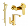 Mexen Milo DF40 shower set, gold - 713054DF40-50