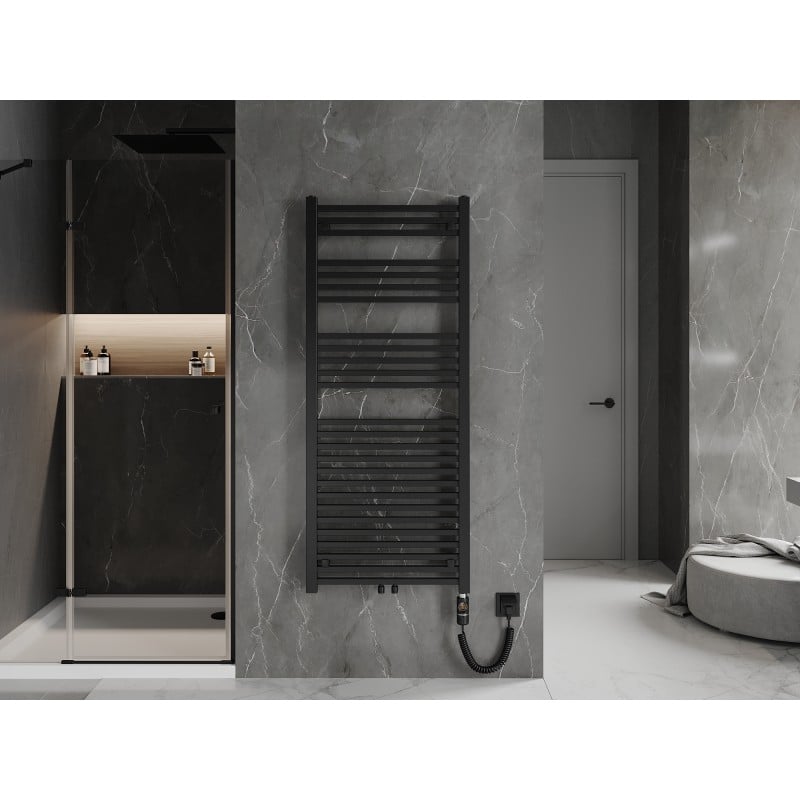 Mexen Pluton aquecedor elétrico 1450 x 600 mm, 900 W, preto - W106-1450-600-2900-70