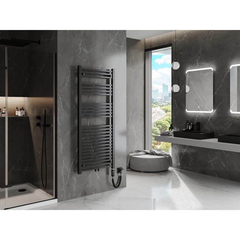 Mexen Pluton aquecedor elétrico 1450 x 600 mm, 900 W, preto - W106-1450-600-2900-70