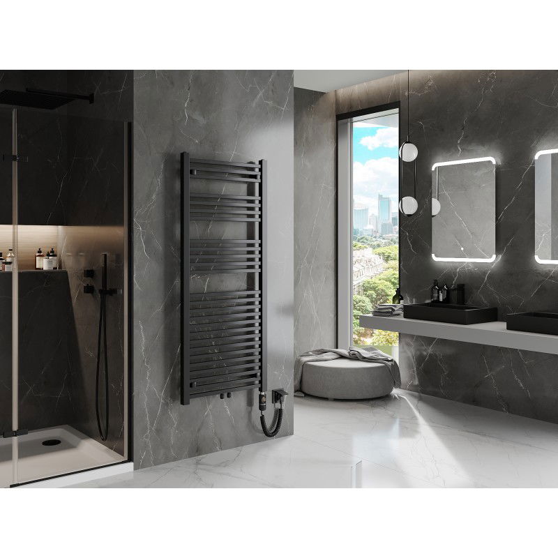 Mexen Pluton ηλεκτρικό καλοριφέρ 1450 x 600 mm, 900 W, μαύρο - W106-1450-600-2900-70