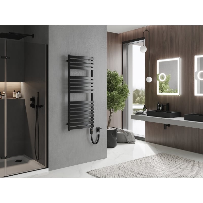 Mexen Bachus radiador eléctrico 1200 x 500 mm, 600 W, negro - W109-1200-500-2600-70