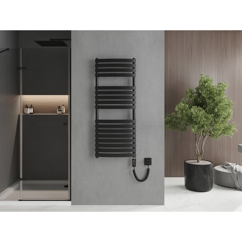 Mexen Bachus radiador eléctrico 1200 x 500 mm, 600 W, negro - W109-1200-500-2600-70