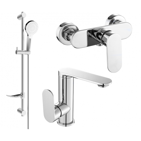 Mexen Milo DF05 zestaw prysznicowy, chrom - 713054DF05-00