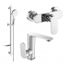 Mexen Milo DF05 tuš set, krom - 713054DF05-00